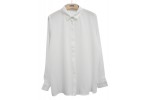 Hvid skjorte med transparente ærmer 